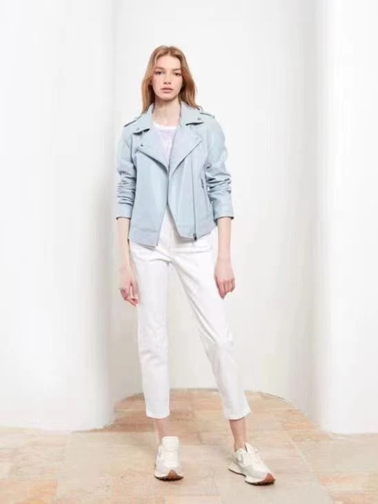 Ladies High Fashion Bomber PU Jacket